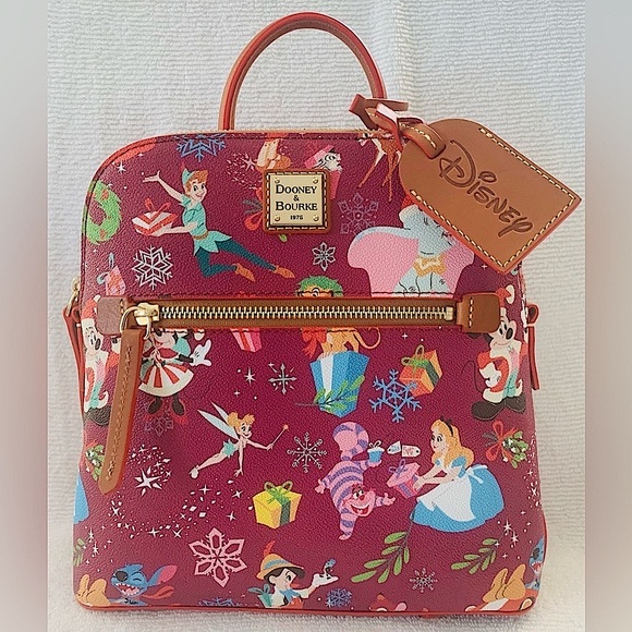 Dooney & Bourke Disney Parks Disney Christmas Holiday Backpack - Picture 1 of 15